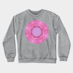 PINK LOTUS MANDALA, PINK AND LILAC PURPLE MANDALA, LOTUS PATTERN DESIGN Crewneck Sweatshirt